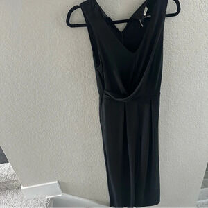 A new day target black wide leg drape front jumpsuit